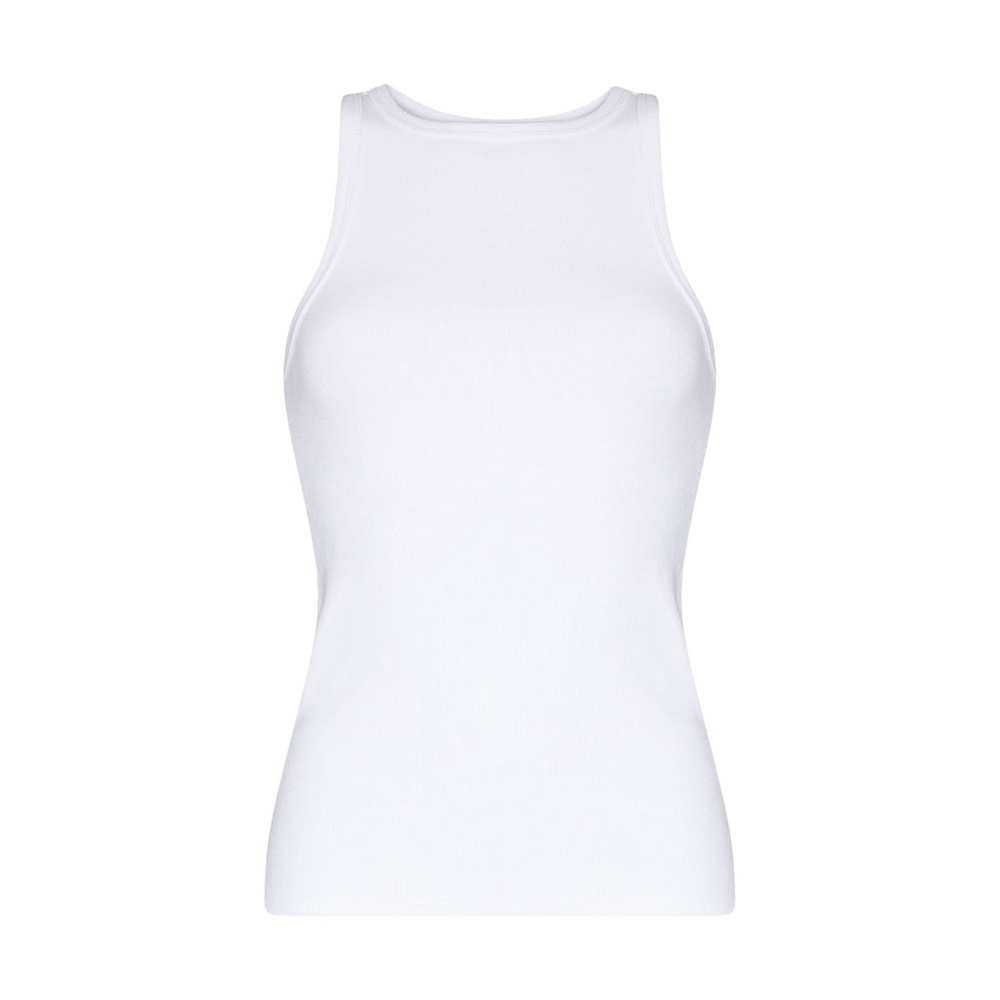 NWT Agolde High Neck Rib Tank White XS